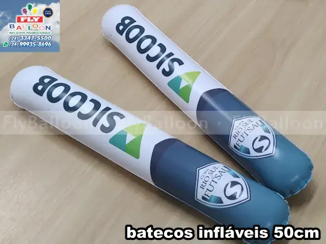 Batecos infláveis promocionais para Copa Rio Sul de Futsal